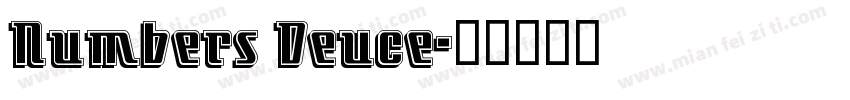 Numbers Deuce字体转换